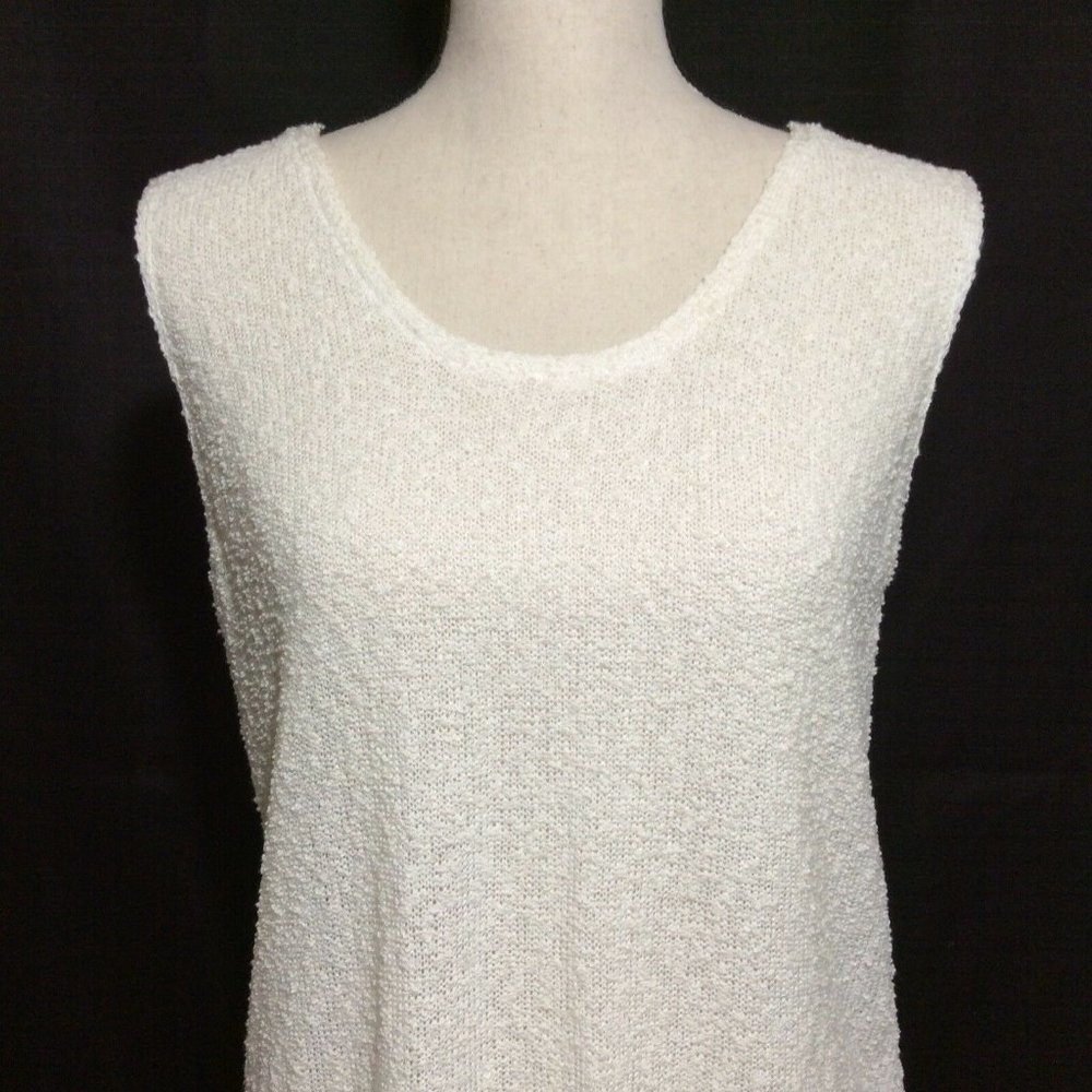 WINDIRIVER Womens Knit Tank Top Size Large Ivory